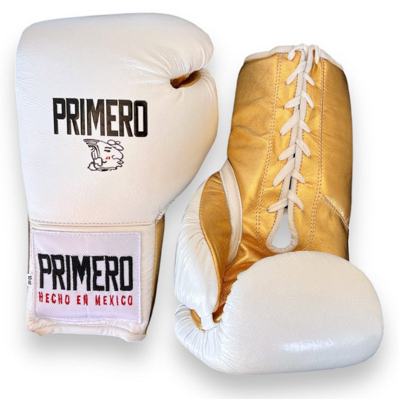 White & Gold Professional Training gloves