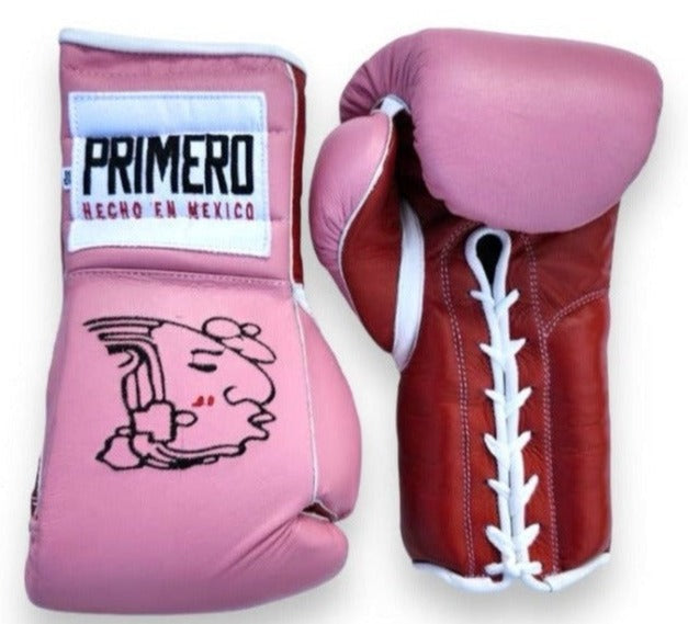 Pink & Red Professional Training Gloves