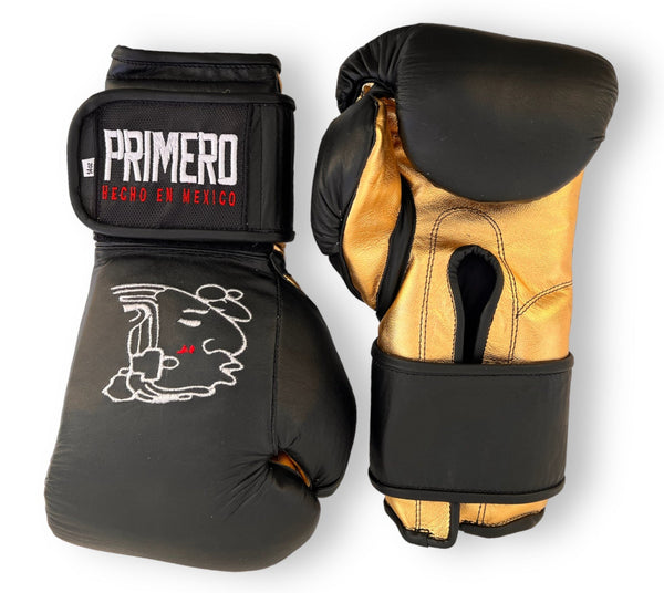 Velcro Black & Gold Professional Training Gloves