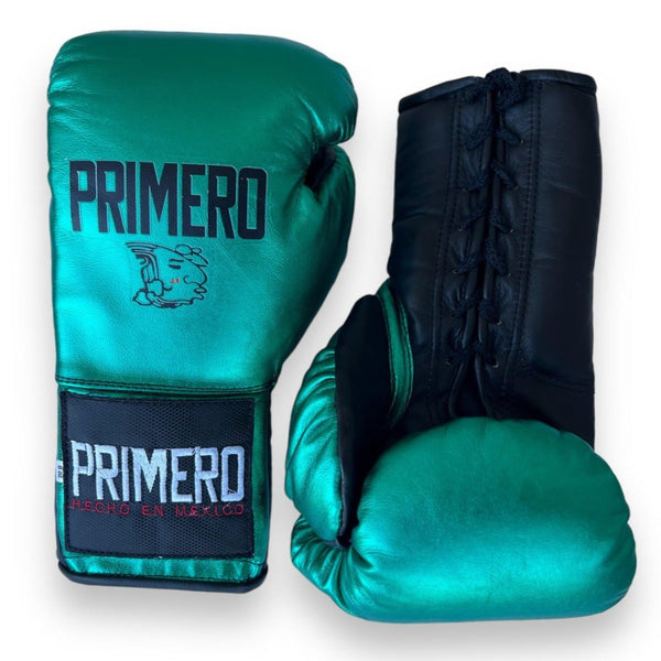 Metallic Green Professional Training Gloves