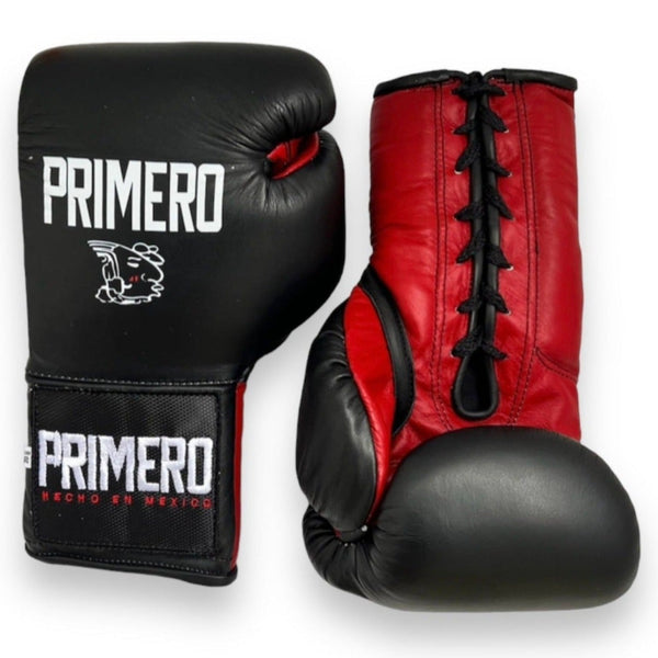Black & Red Professional Boxing Gloves
