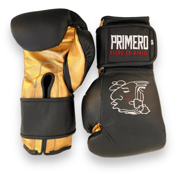 Velcro Black & Gold Professional Training Gloves