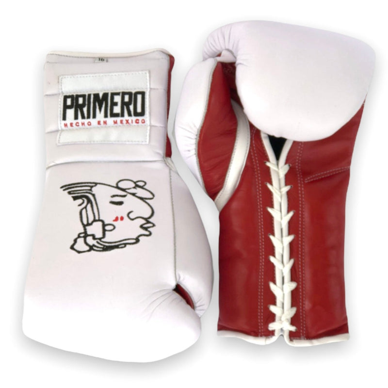 White & Red Professional Training Gloves