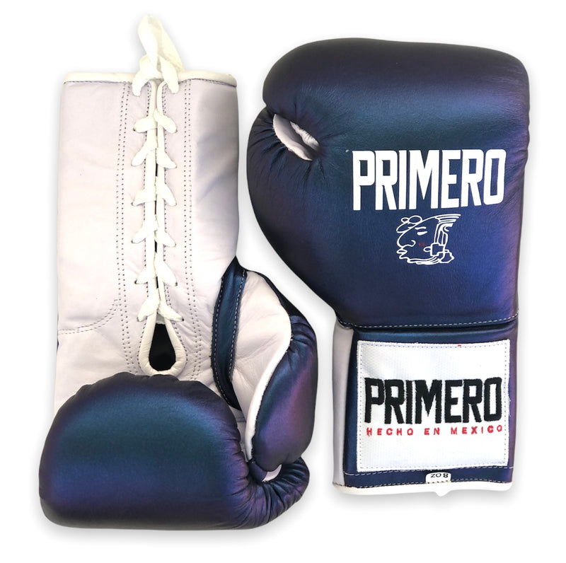 Blue Iridescent Professional Boxing Gloves
