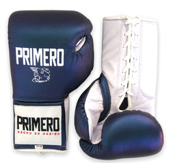 Blue Iridescent Professional Boxing Gloves