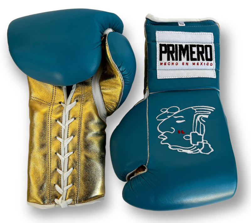Turquoise & Gold Professional Training Gloves