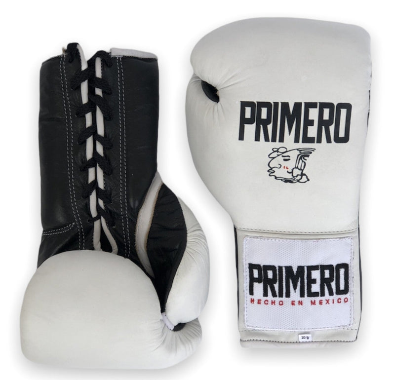 White & Black Professional Boxing Gloves